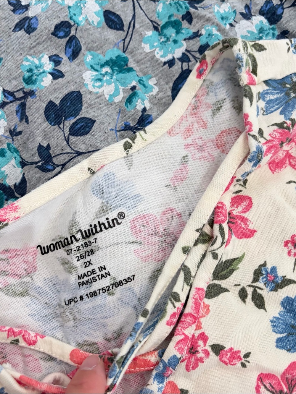 Lot Of 9 Women Within Plus Size Tshirts Shirts Tops Womens 2X Floral Basic Tanks - Picture 5 of 16